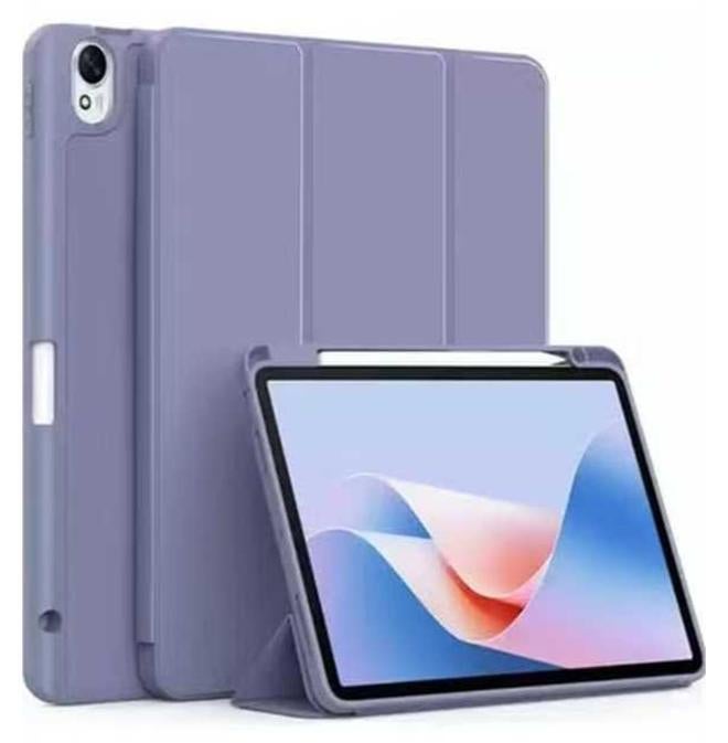 Case Compatible with Huawei MatePad 11.5S 2024, TPU Flexible Back Cover with Pencil Holder and Auto Wake/Sleep For MatePad 11.5 S (Lavender)